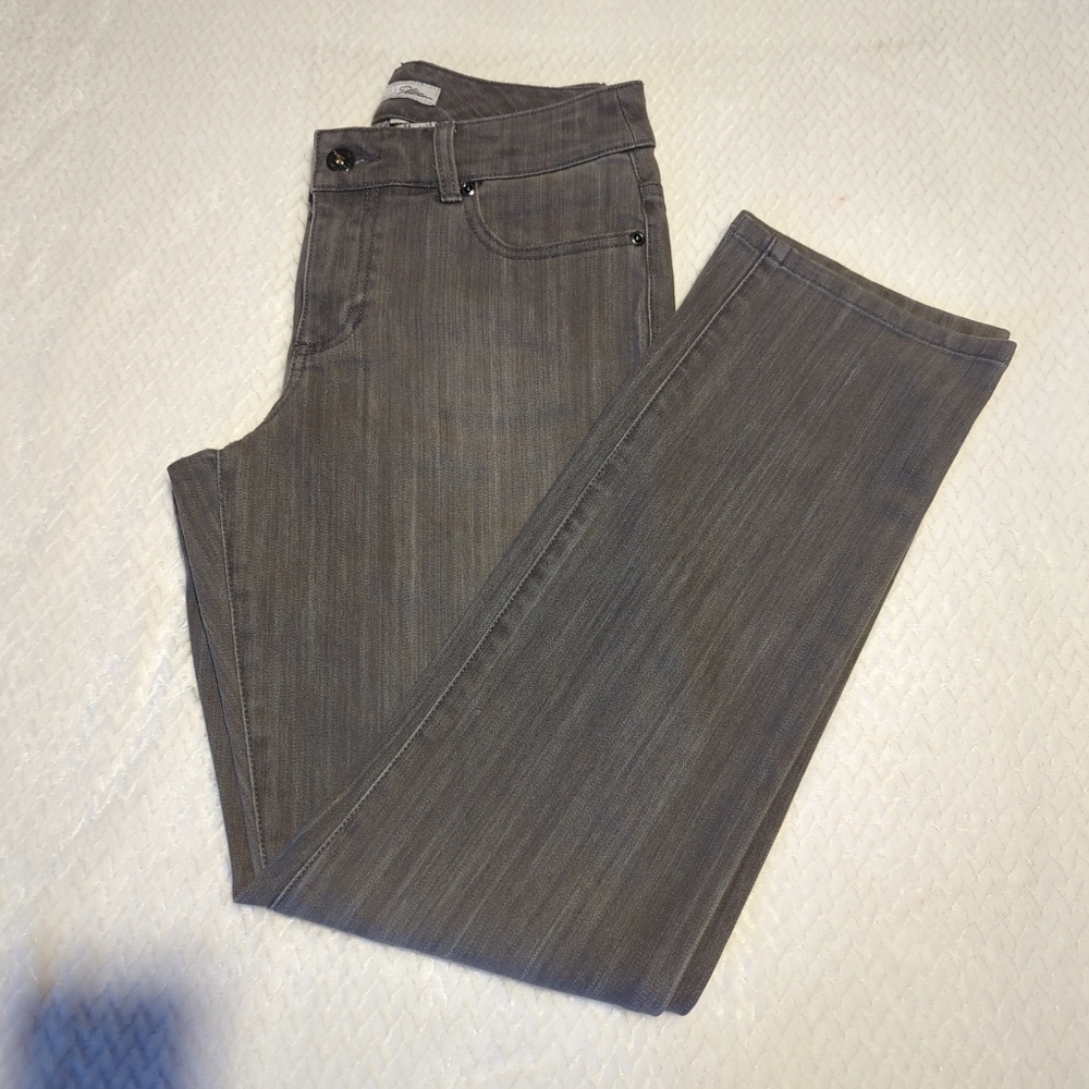 Chico's Platinum Gray Denim Jeans Chico's Size 0 Short Size Small